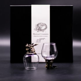 Gift Set of 6 Glasses (100ml) - Mystical Creatures - Antique Bronze