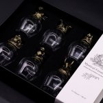 (image for) Gift Set of 6 Glasses (100ml) - Mystical Creatures - Antique Bronze