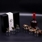 (image for) Gift Set of 6 Glasses (100ml) - Mystical Creatures - Antique Bronze
