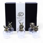 (image for) Gift Set of 6 Glasses (100ml) - Mystical Creatures - Antique Bronze