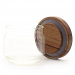 (image for) Cottage Bamboo Glass Jar - 7cm