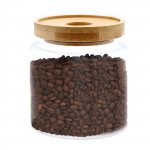 (image for) Cottage Bamboo Glass Jar - 10cm