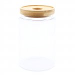 (image for) Cottage Bamboo Glass Jar - 15cm