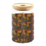 (image for) Cottage Bamboo Glass Jar - 15cm