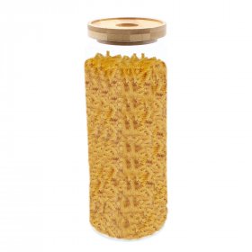 Cottage Bamboo Glass Jar - 20cm Cottage Bamboo Glass Jar - 20cm