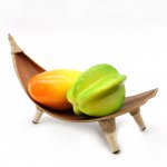 (image for) Coconut Leaf Fruit Bowl Set - Natural