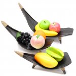 (image for) Coconut Leaf Fruit Bowl Set - Chocolate
