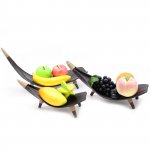 (image for) Coconut Leaf Fruit Bowl Set - Chocolate