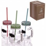 (image for) Vintage Drinking Jar and Chalkboard - Green