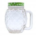 (image for) Funky Mason Jar - Pinnapple - Clear