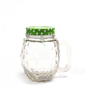 Funky Mason Jar - Pinnapple - Clear Funky Mason Jar - Pinnapple - Clear