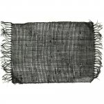 (image for) Seagrass Fringe Natural Placemat - Black