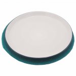 (image for) Natural Place Mat - Jute & Cotton 30cm - Teal Border