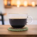 (image for) Natural Coaster - Jute & Cotton 10cm (set of 6) Mixed colours in basket