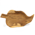 (image for) Teak Leaf Shaped Bowl - aprox 32cm