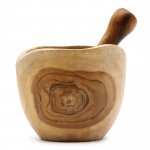 (image for) Ergo Teak Pestal & Morter Lrg