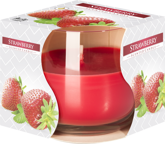 (image for) Scented Glass Jar Candle - Strawberry