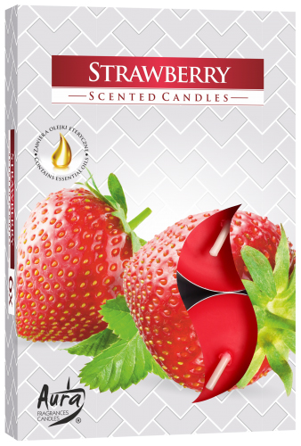 (image for) Set of 6 Scented Tealights - Strawberry