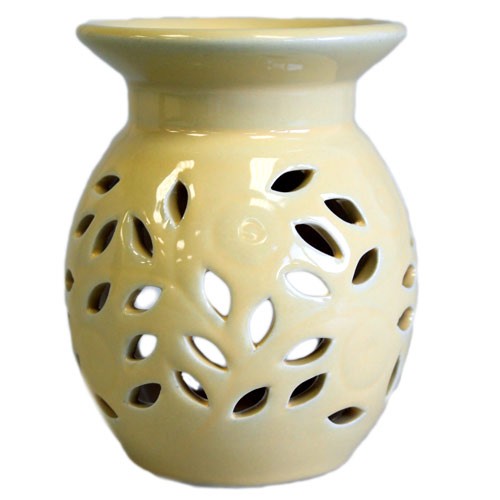 (image for) Floral Oil Burner -Yellow