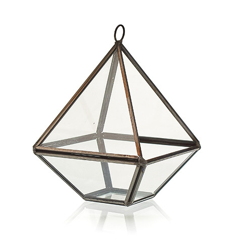 (image for) Glass Terrarium - Small Diamond