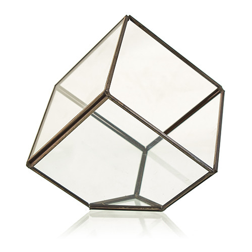 (image for) Glass Terrarium - Cube on Corner