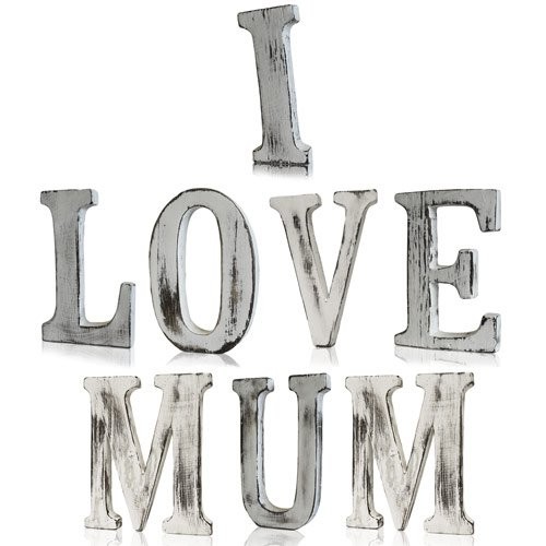 (image for) Shabby Chic Letters - I LOVE MUM (8)
