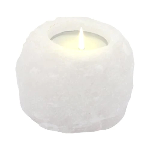 (image for) Crystal Rock Himalayan Salt Candle Holder 600-800g